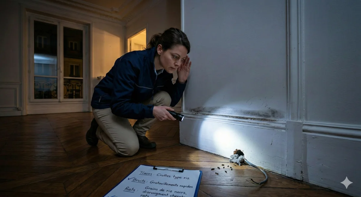 Bruit cloisons : identifier rats ou souris en Île-de-France